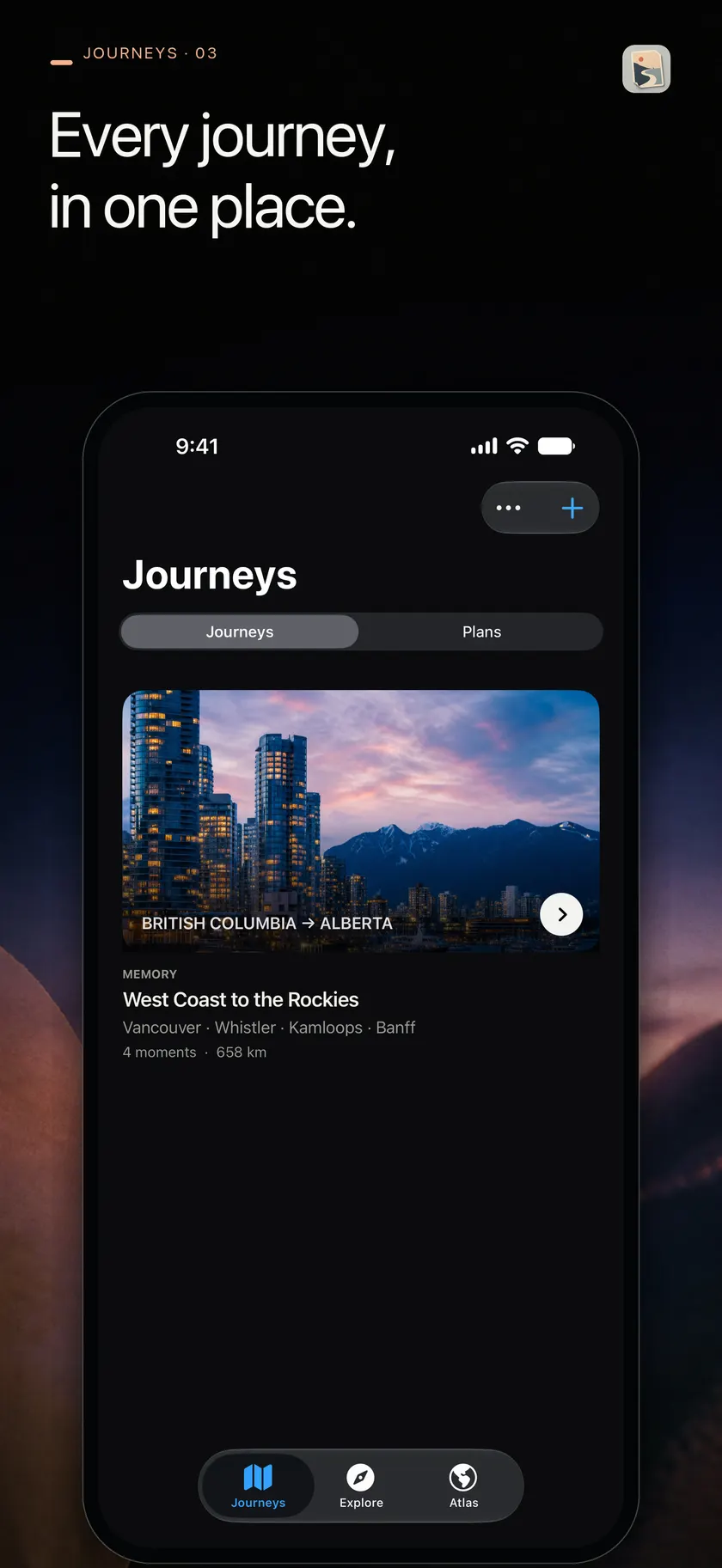 AnnoScene Journeys library with recorded trips and plans